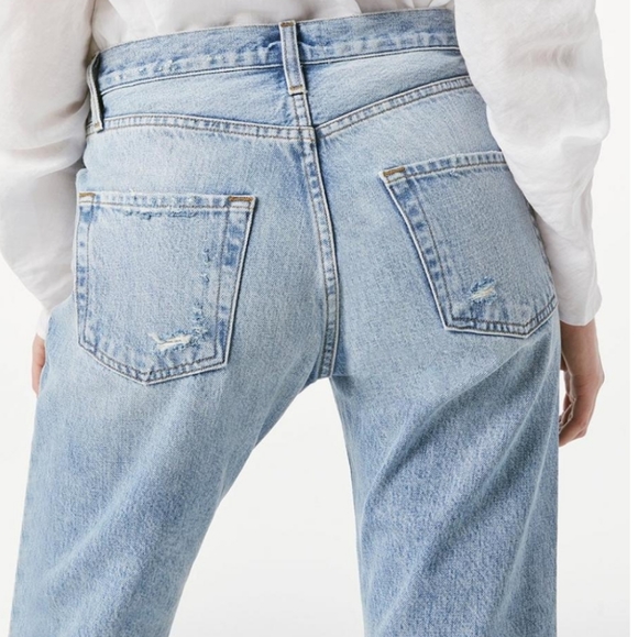 FRAME Le Slouch Crop All Over Grommet Fitzgerald | Womens Straight Size 32 - Picture 4 of 6